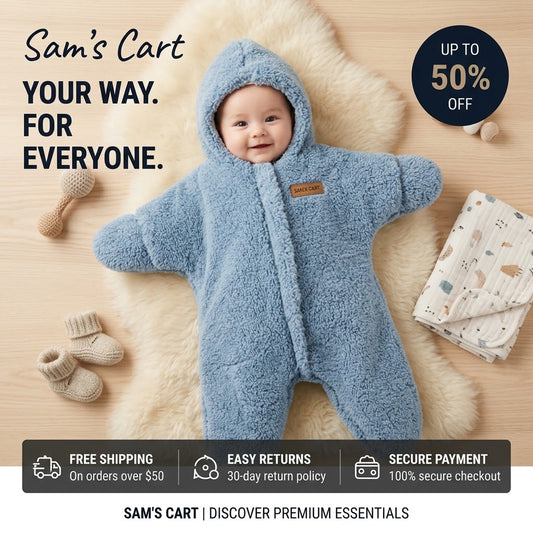 Baby Quilt - Ultra-Soft Plush Winter Swaddle & Stroller Wrap